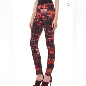 HELMUT LANG Midnight Floral Reflex Legging sz small